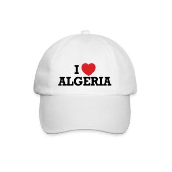 I love Algeria - Casquette classique - blanc/blanc - Devant