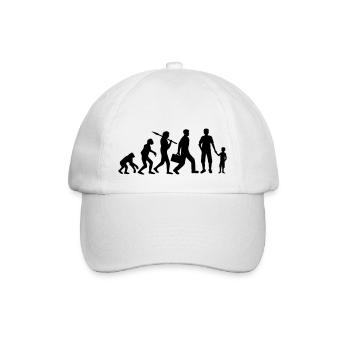 Proud Dad Young Evolution - Baseball Cap - white/white - Front