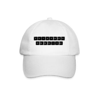 Guerrier du clavier - Casquette classique - blanc/blanc - Devant