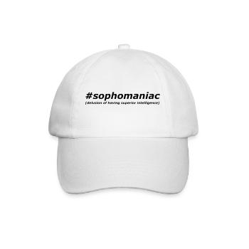 sophomaniac - Baseball Cap - white/white - Front