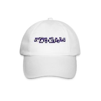 Code style (purple) - Casquette classique - blanc/blanc - Devant