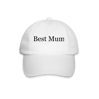 Best Mum - Baseball Cap - white/white - Front