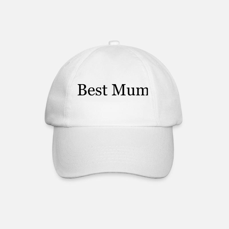 Best Mum - Baseballkappe - Weiß/Weiß