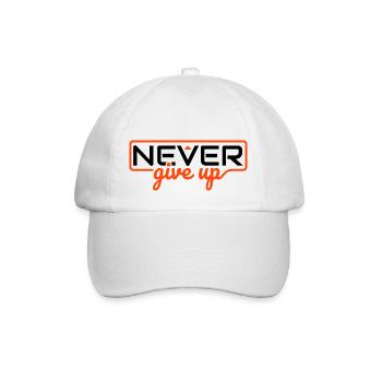N’abandonnez jamais - Casquette classique - blanc/blanc - Devant