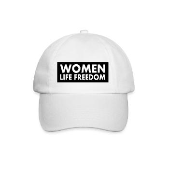 Women life freedom - Baseballkappe - Weiß/Weiß - Vorne