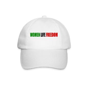 Women life freedom - Baseballkappe - Weiß/Weiß - Vorne