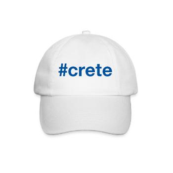 CRETE Kreta Greece Griechenland Hashtag - Baseball Cap - white/white - Front