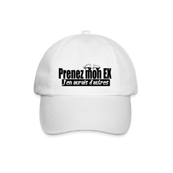 Prenez mon ex, j'en aurais d'autres - Citations - Casquette classique - blanc/blanc - Devant