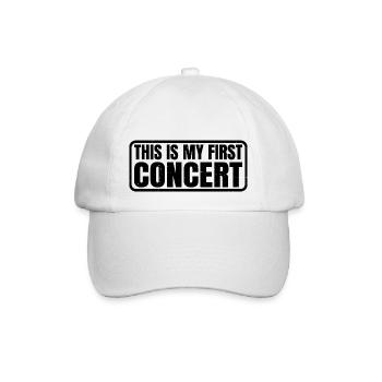 This Is My First Concert 42 - Baseball Cap - white/white - Front