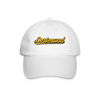 Dortmund Lettering Yellow Black - Baseball Cap - white/white - Front