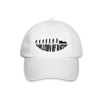 evolution of racing/ Rennsport Evolution Design - Baseballkappe - Weiß/Weiß - Vorne