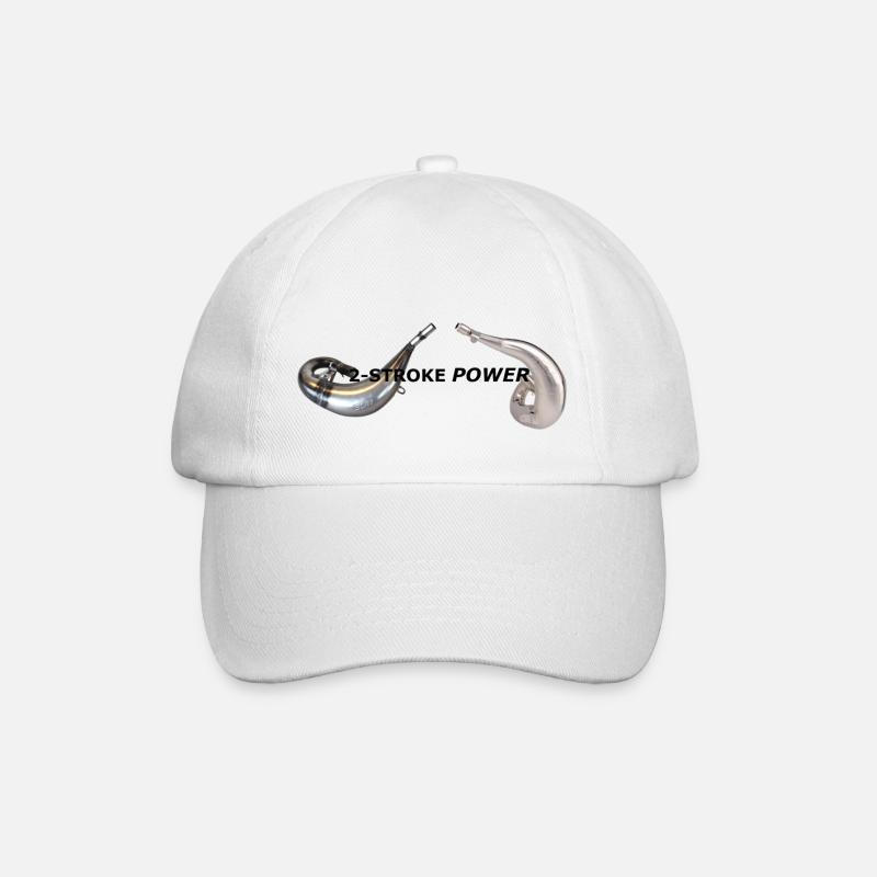 2-Stroke power - Baseball Cap - white/white
