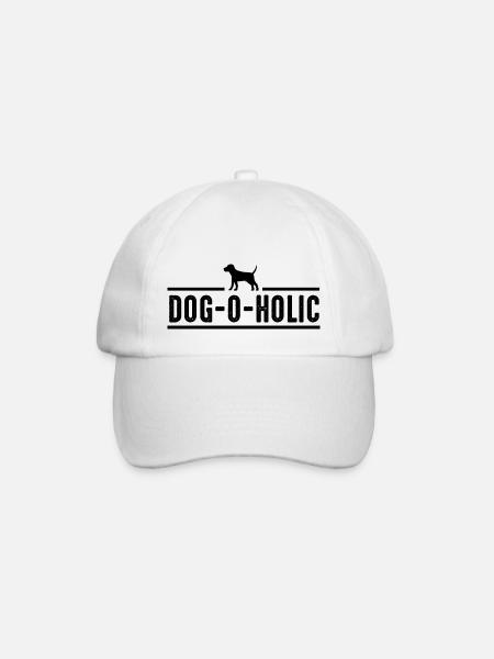 Dog Hund - Baseballkappe - Weiß/Weiß