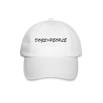 Hund Dog - Baseballkappe - Weiß/Weiß - Vorne