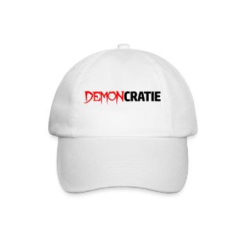 DEMONCRATIE - Casquette classique - blanc/blanc - Devant