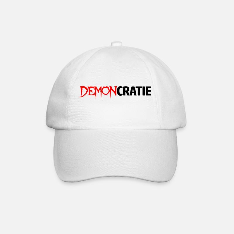 DEMONCRATIE - Casquette classique - blanc/blanc