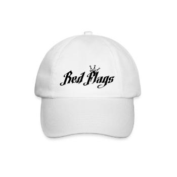 Red Flags Logo - Baseball Cap - white/white - Front