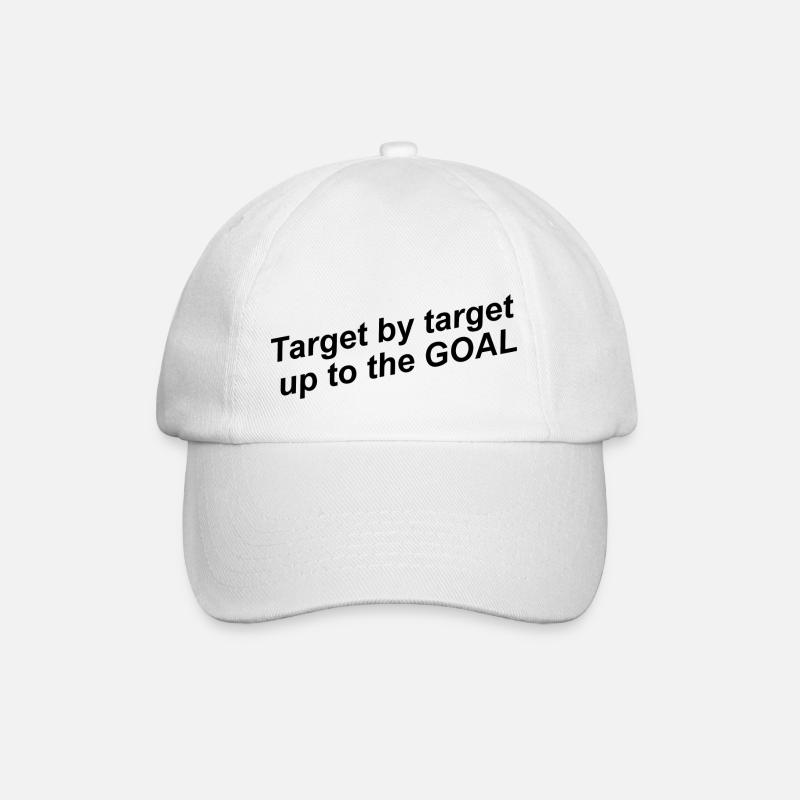 Objectifs Vie Objectifs Volonté Mentalité - Casquette classique - blanc/blanc