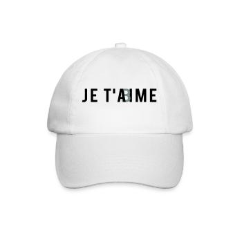 JE T'AbIME - Casquette classique - blanc/blanc - Devant