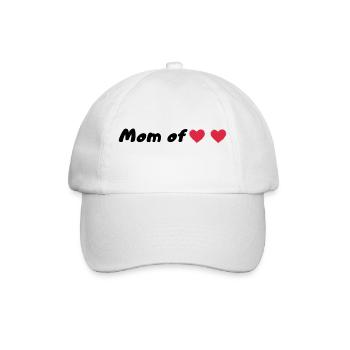 Mother of two children - Baseball Cap - white/white - Front