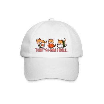 Shiba Inu Chien Sushi Japon Akita I Cadeau - Casquette classique - blanc/blanc - Devant