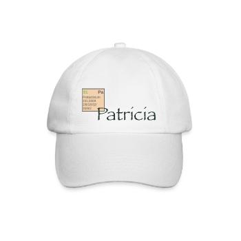 Patricia Vorname Namensschild Protactinium - Baseballkappe - Weiß/Weiß - Vorne