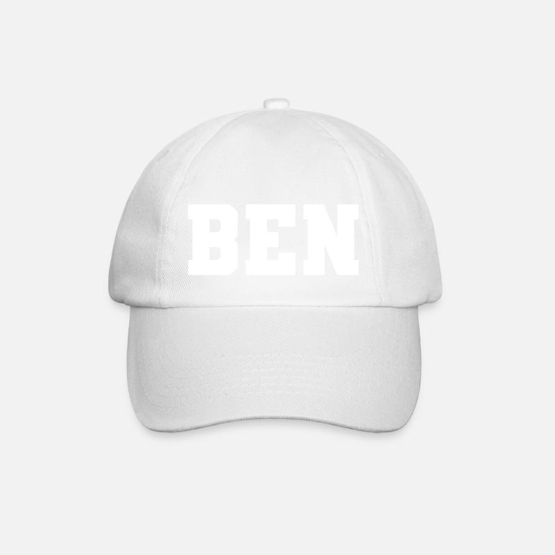 Nom - Ben - Casquette classique - blanc/blanc