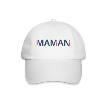 Idée cadeau maman - Casquette classique - blanc/blanc - Devant