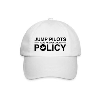 Jump Pilots Have an Open Door Policy - Skydiving - Baseball Cap - white/white - Front
