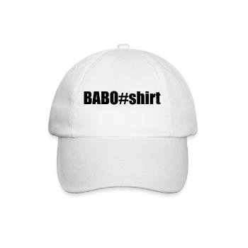 Baboshirt - Baseballkappe - Weiß/Weiß - Vorne