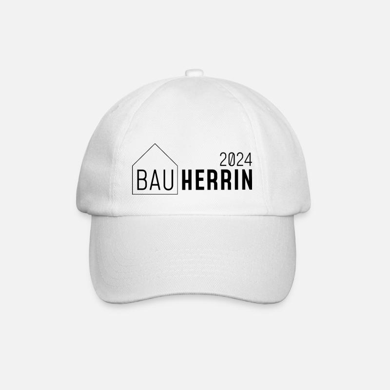 Bauherrin 2024 - Baseballkappe - Weiß/Weiß