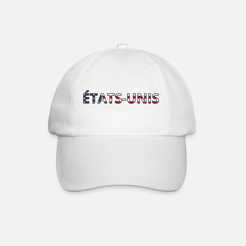 Drapeau États-Unis - Casquette classique - blanc/blanc