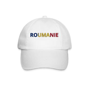 Flag of Romania - Baseball Cap - white/white - Front