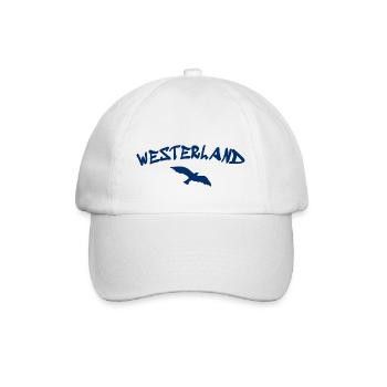 Westerland - Sylt - North Sea - Anchor - Seagull - Island - Baseball Cap - white/white - Front