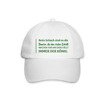 Farmer Farmer Funny Saying - Baseball Cap - white/white - Front