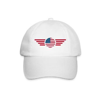 USA Freedom Spirit T-Shirt - Baseball Cap - white/white - Front