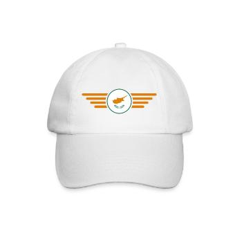 Cyprus style design t-shirt - Baseball Cap - white/white - Front