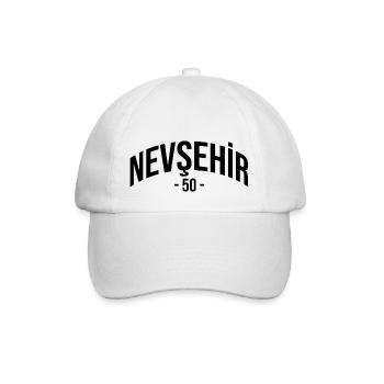 Nevsehir 50 Türkei Turkiye Geschenk Urlaub TR Türk - Baseballkappe - Weiß/Weiß - Vorne