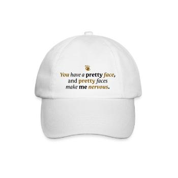 You have a pretty face - Baseball Cap - white/white - Front