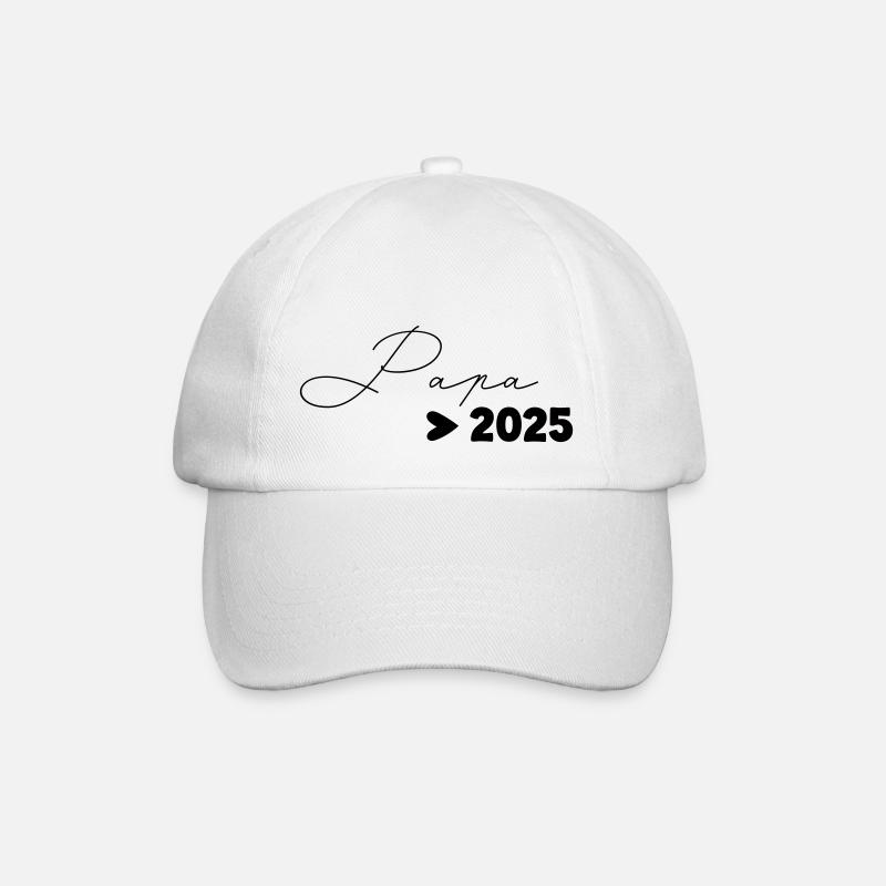 Papa 2025 - Casquette classique - blanc/blanc