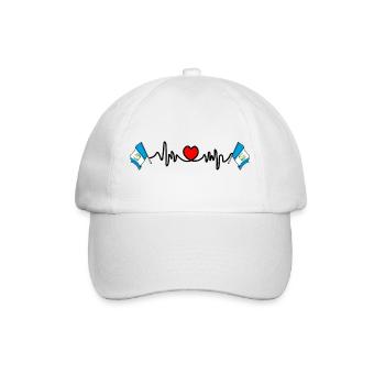 Cardio fréquence cardiaque pour le Guatemala - Casquette classique - blanc/blanc - Devant