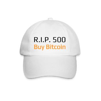 R.I.P. 500 Buy Bitcoin - Baseballkappe - Weiß/Weiß - Vorne