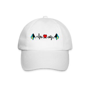 Cardio de fréquence cardiaque pour les Bahamas - Casquette classique - blanc/blanc - Devant