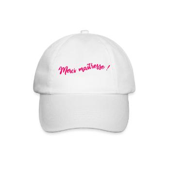 MISTRESS. THANK YOU. THANK YOU MISTRESS - Baseball Cap - white/white - Front