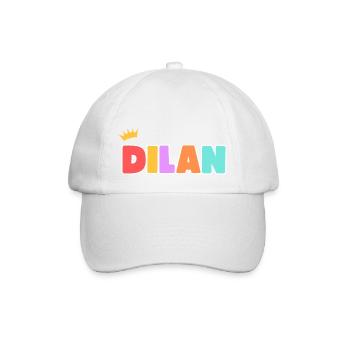 Dilan ! Personnalisable - Casquette classique - blanc/blanc - Devant
