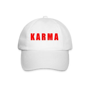 Karma - Baseball Cap - white/white - Front