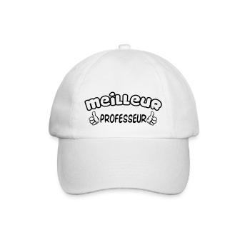 MEILLEUR PROFESSEUR - Casquette classique - blanc/blanc - Devant