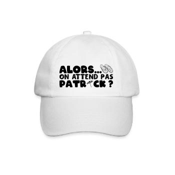 Alors on attend pas Patrick ? Camping Culte - Casquette classique - blanc/blanc - Devant