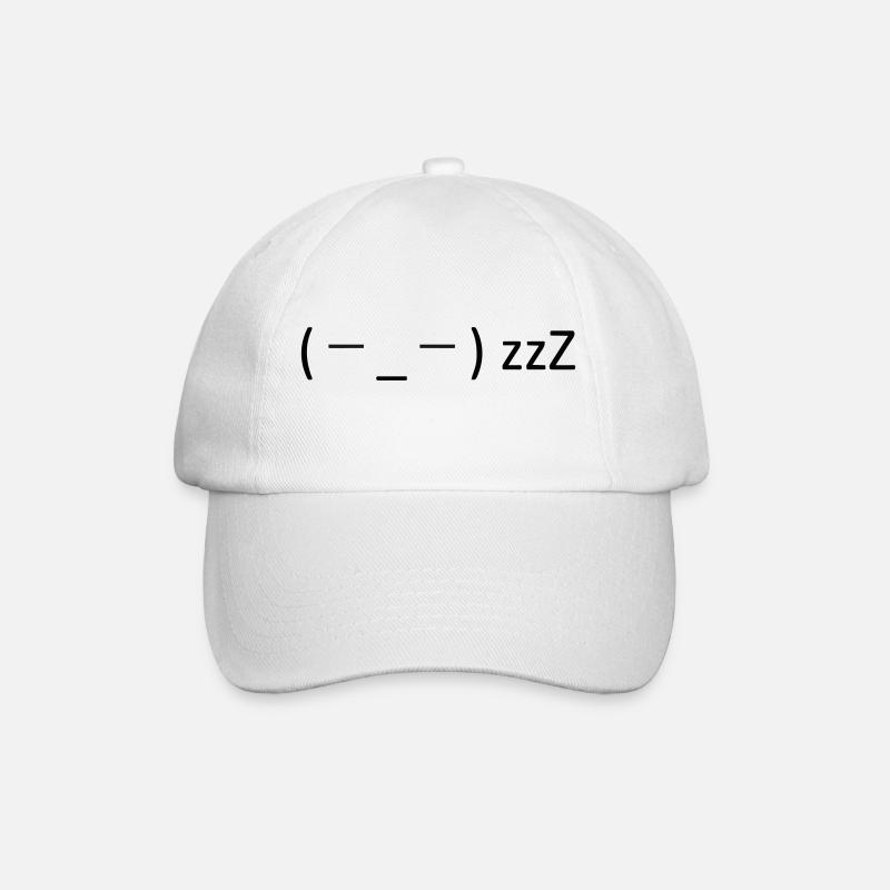 Time for a break! 😴 - Baseball Cap - white/white