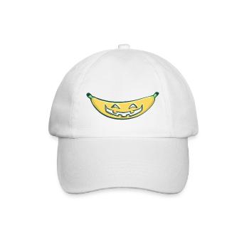 Halloween Banana (sans texte) - Casquette classique - blanc/blanc - Devant